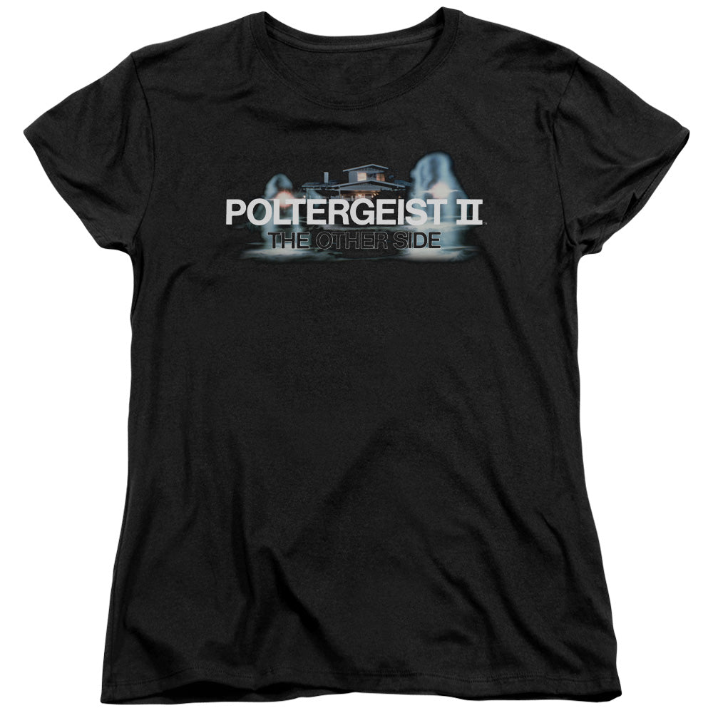 Poltergeist II The Other Side Logo Womens T Shirt Black Officially Licensed