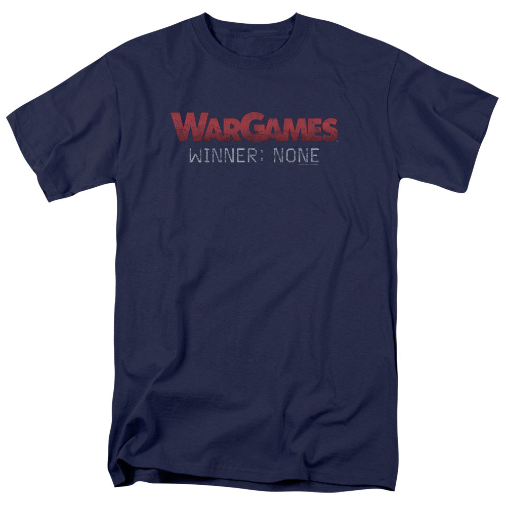 WarGames No Winners Mens T Shirt Navy Blue Officially Licensed
