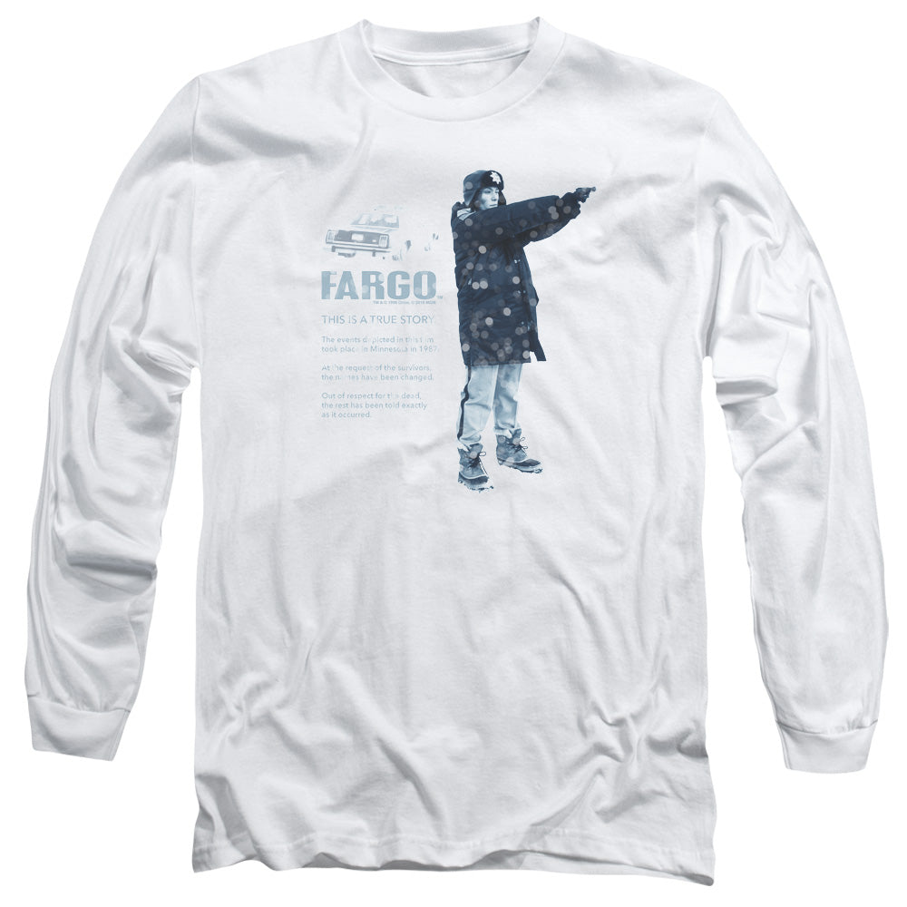 Fargo This Is A True Story Mens Long Sleeve Shirt White Officially Licensed Officially Licensed