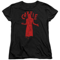 Carrie Silhouette Womens T Shirt Black Officially Licensed