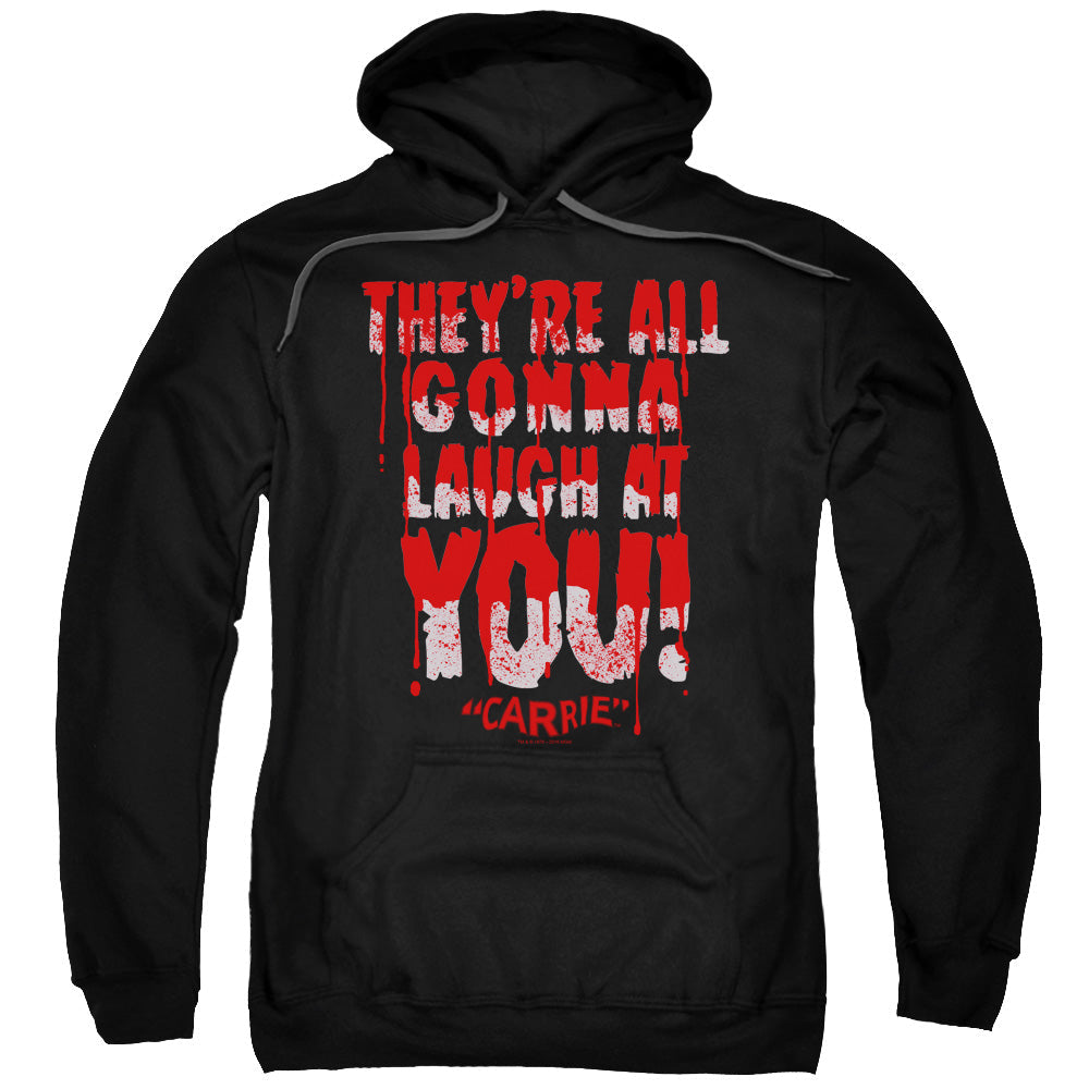 Carrie Laugh At You Mens Hoodie Black Officially Licensed