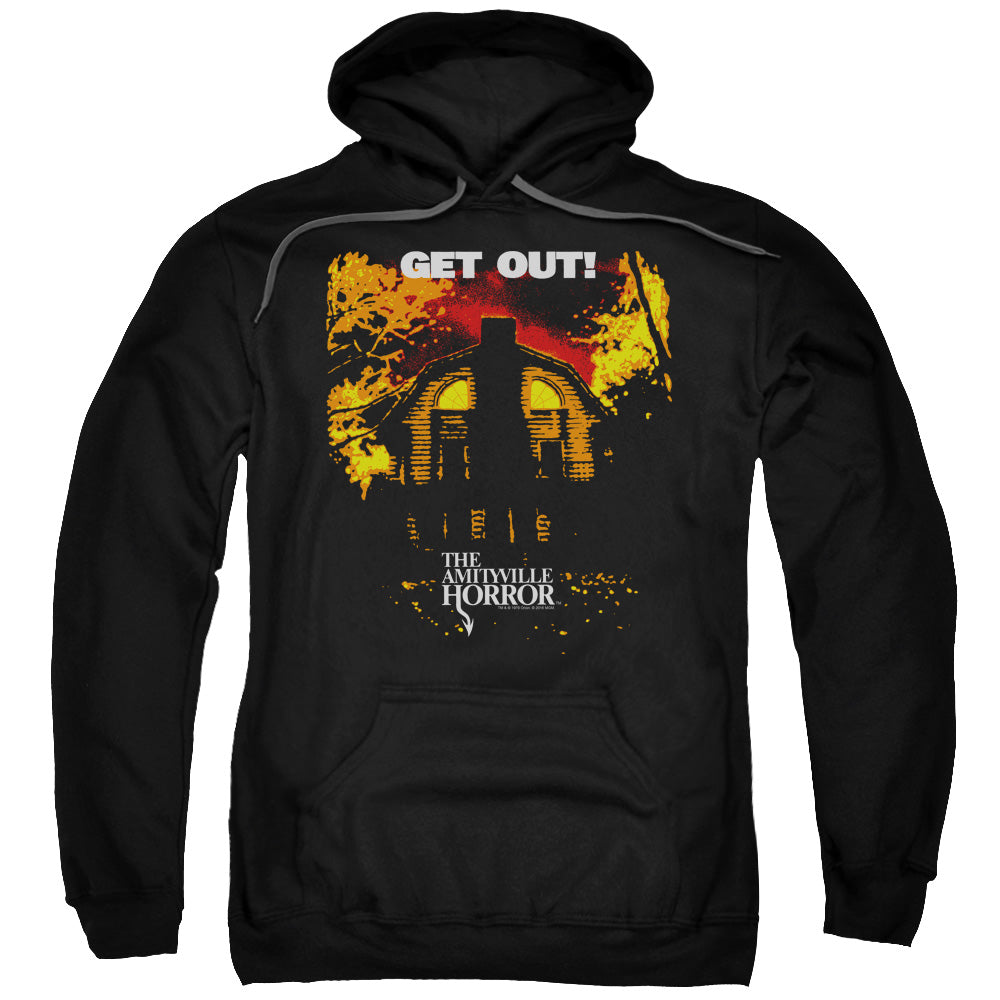 Amityville Horror Get Out Mens Hoodie Black Officially Licensed