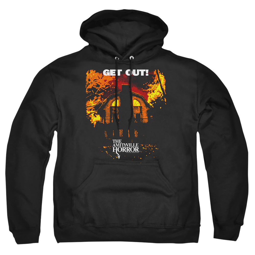 Amityville Horror Get Out Mens Hoodie Black Officially Licensed