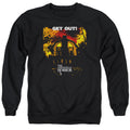Amityville Horror Get Out Mens Crewneck Sweatshirt Black Officially Licensed