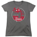 Amityville Horror Red House Womens T Shirt Charcoal Officially Licensed