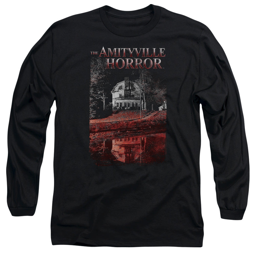 Amityville Horror Cold Blood Mens Long Sleeve Shirt Black Officially Licensed
