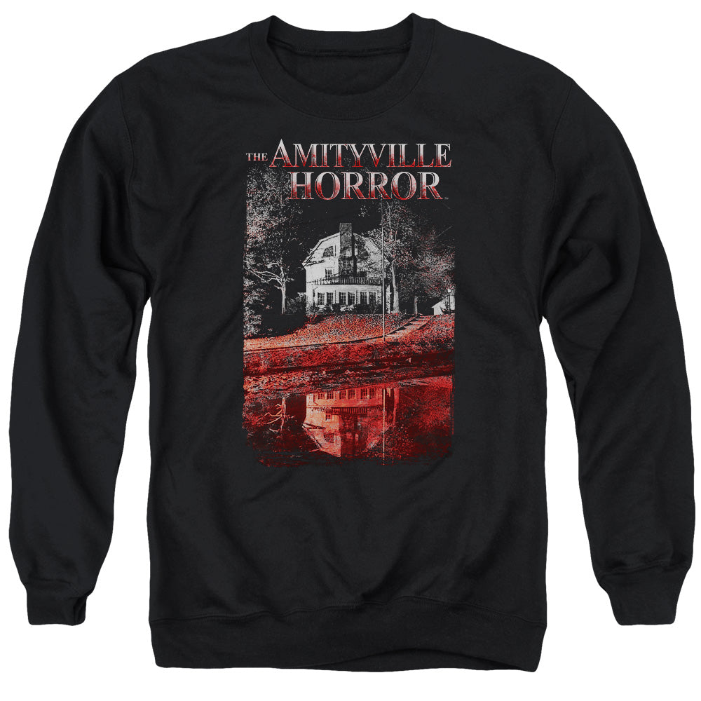 Amityville Horror Cold Blood Mens Crewneck Sweatshirt Black Officially Licensed