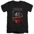 Amityville Horror Cold Blood Mens Slim Fit V-Neck T Shirt Black Officially Licensed