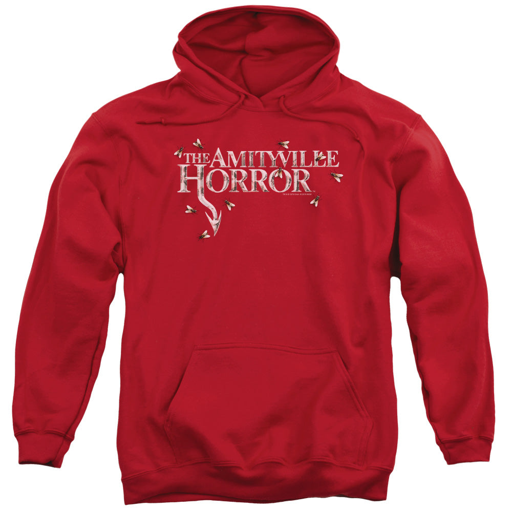 Amityville Horror Flies Mens Hoodie Red Officially Licensed