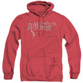 Amityville Horror Flies Heather Mens Hoodie Red Officially Licensed
