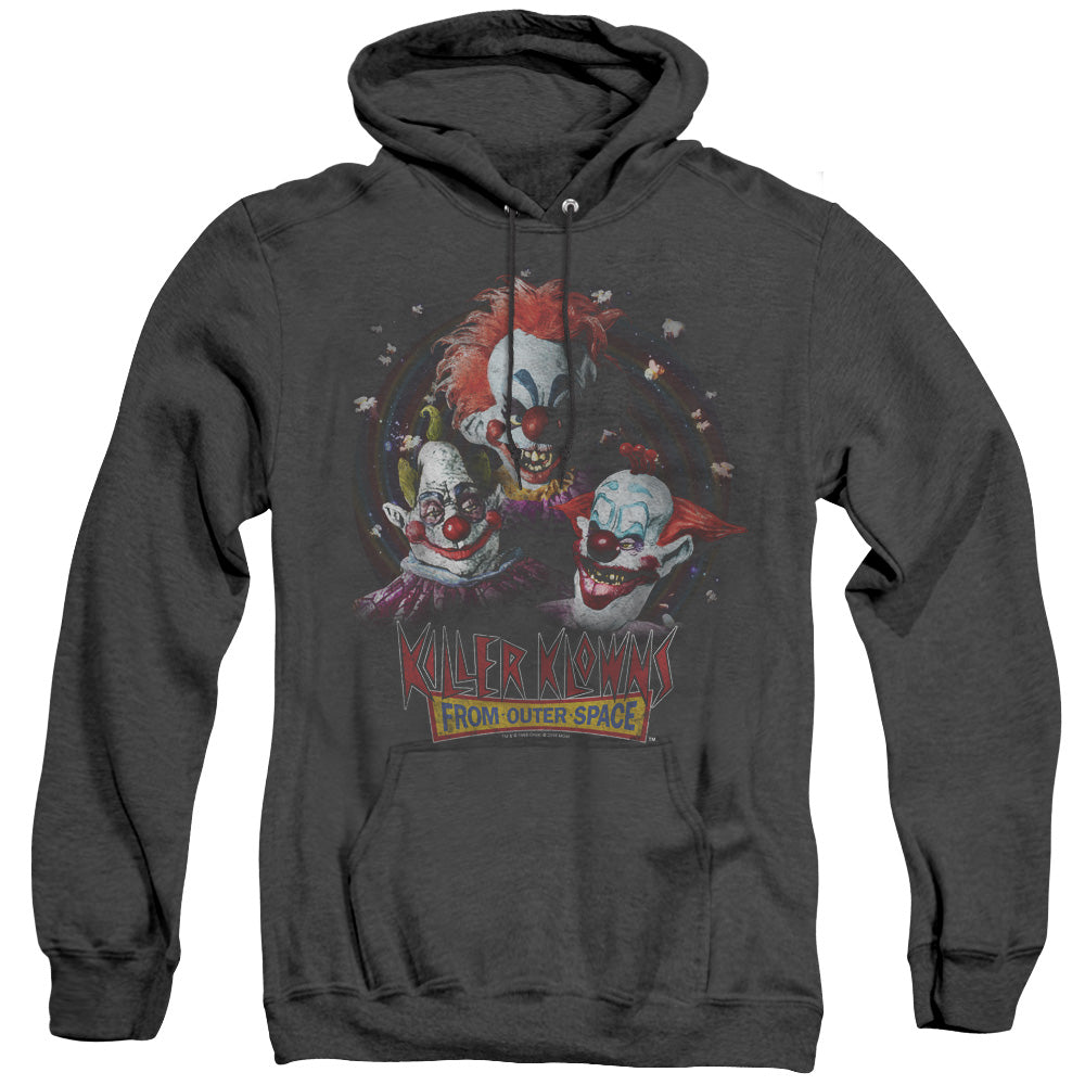 Killer Klowns From Outer Space Killer Klowns Heather Mens Hoodie Black Officially Licensed
