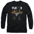 Platoon Graphic Mens Long Sleeve Shirt Black Officially Licensed