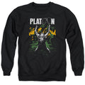 Platoon Graphic Mens Crewneck Sweatshirt Black Officially Licensed