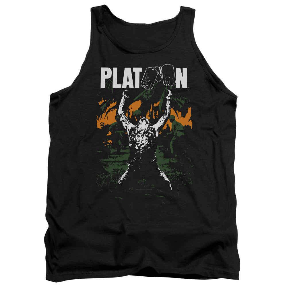 Platoon Graphic Mens Tank Top Shirt Black Officially Licensed