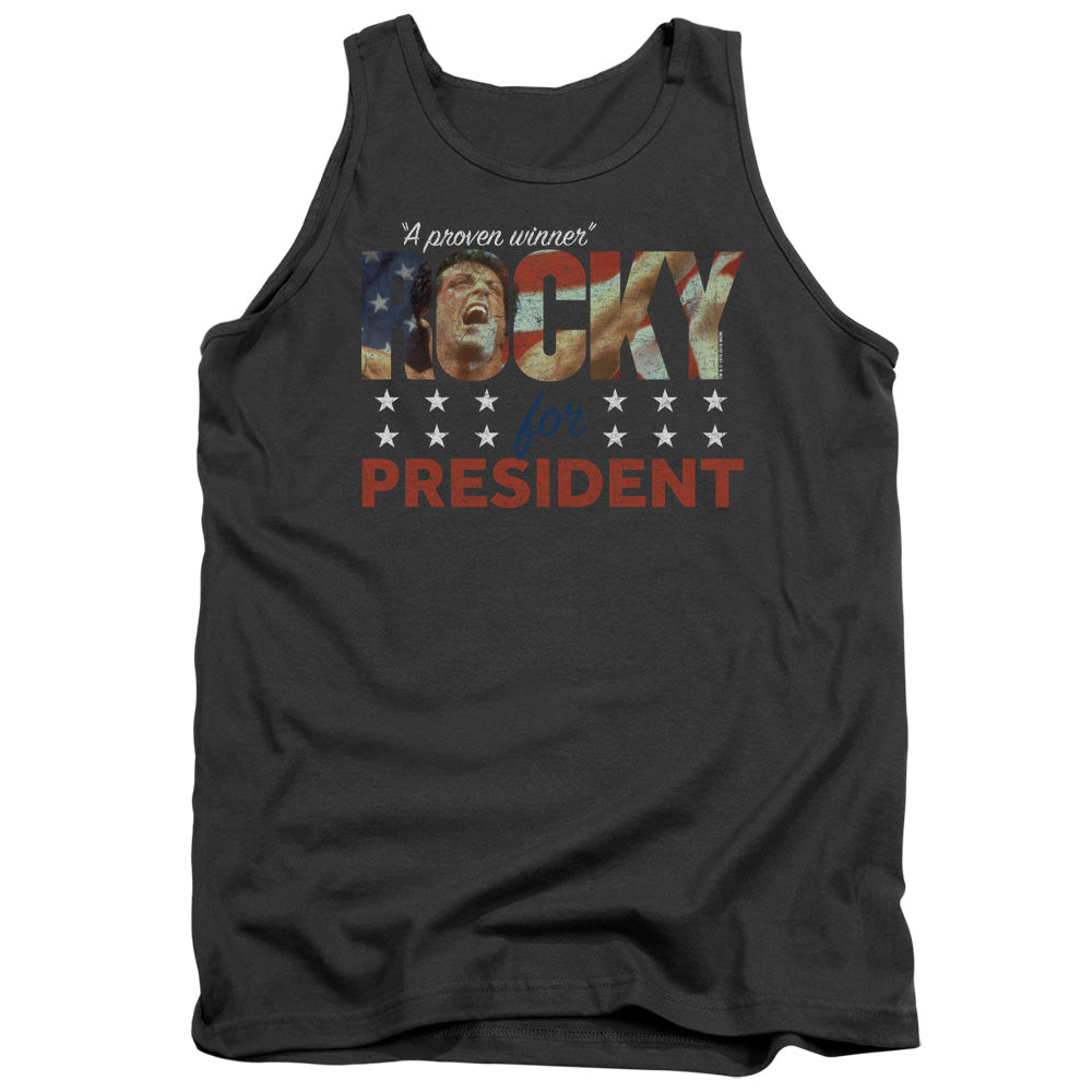 Rocky A Proven Winner Mens Tank Top Shirt Charcoal Officially Licensed
