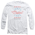 Rocky Iii Clubber Mens Long Sleeve Shirt White Officially Licensed Officially Licensed