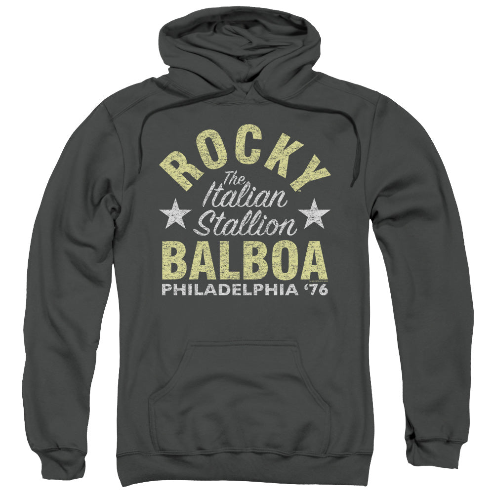 Rocky Rocky Philly Mens Hoodie Charcoal Officially Licensed