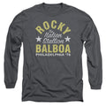 Rocky Rocky Philly Mens Long Sleeve Shirt Charcoal Officially Licensed Officially Licensed