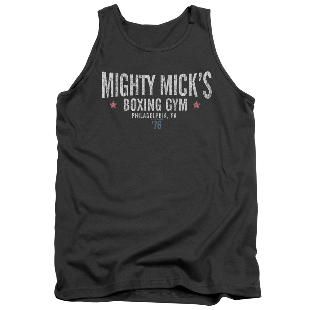 Rocky Mighty Micks Boxing Gym Mens Tank Top Shirt Charcoal Officially Licensed