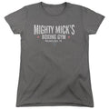 Rocky Mighty Micks Boxing Gym Womens T Shirt Charcoal Officially Licensed