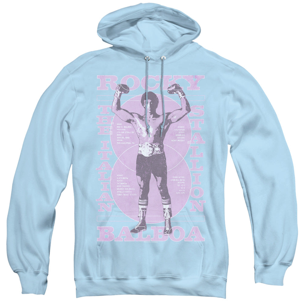Rocky Gun Show Mens Hoodie Light Blue Officially Licensed