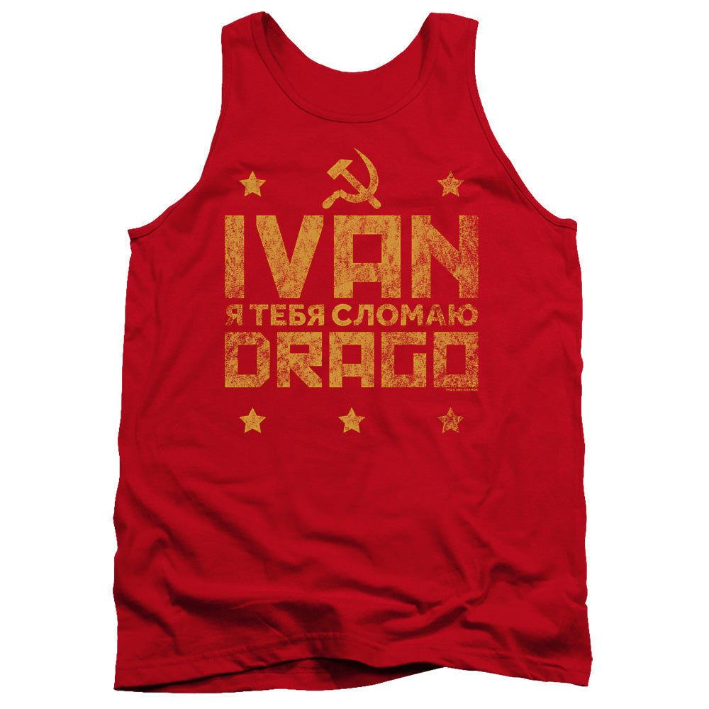 Rocky Iv Drago Break Mens Tank Top Shirt Red Officially Licensed
