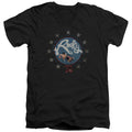 Rocky Bloodiest Bicentennial Mens Slim Fit V-Neck T Shirt Black Officially Licensed