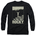 Rocky Silhouette Mens Long Sleeve Shirt Black Officially Licensed Officially Licensed