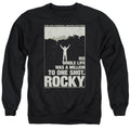 Rocky Silhouette Mens Crewneck Sweatshirt Black Officially Licensed