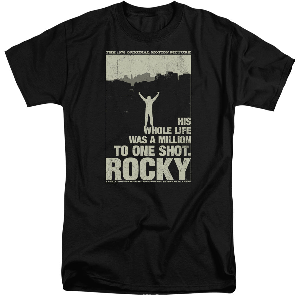 Rocky Silhouette Mens Tall T Shirt Black Officially Licensed