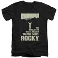 Rocky Silhouette Mens Slim Fit V-Neck T Shirt Black Officially Licensed