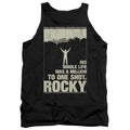 Rocky Silhouette Mens Tank Top Shirt Black Officially Licensed