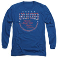 Rocky Count Of Monte Fisto Mens Long Sleeve Shirt Royal Blue Officially Licensed
