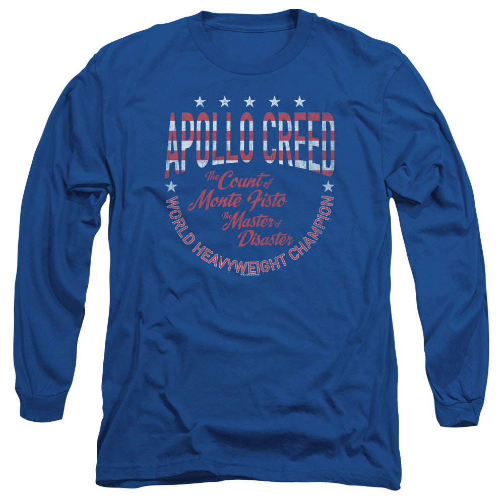 Rocky Count Of Monte Fisto Mens Long Sleeve Shirt Royal Blue Officially Licensed