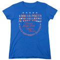 Rocky Count Of Monte Fisto Womens T Shirt Royal Blue Officially Licensed