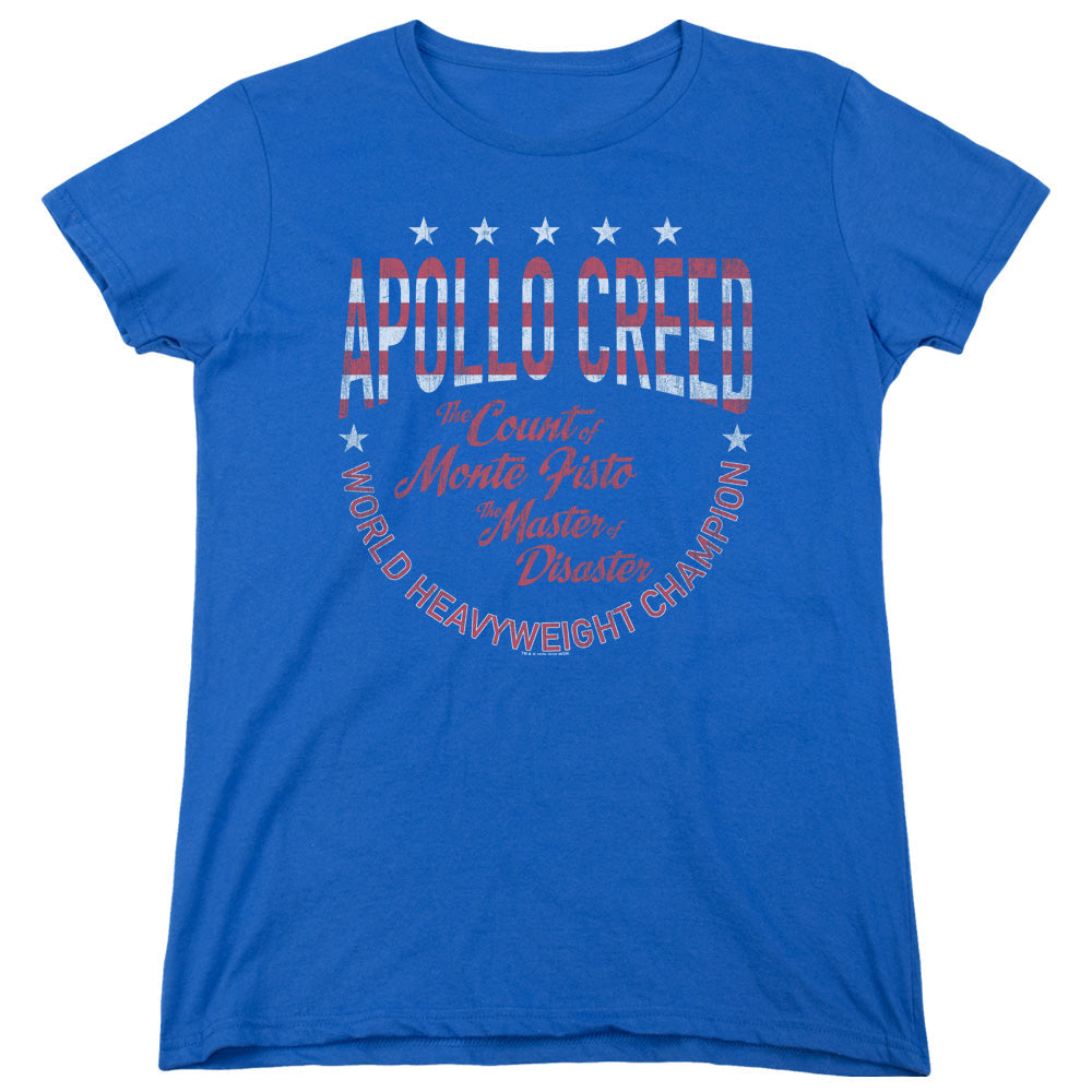 Rocky Count Of Monte Fisto Womens T Shirt Royal Blue Officially Licensed