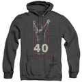 Rocky Stars Heather Mens Hoodie Black Officially Licensed