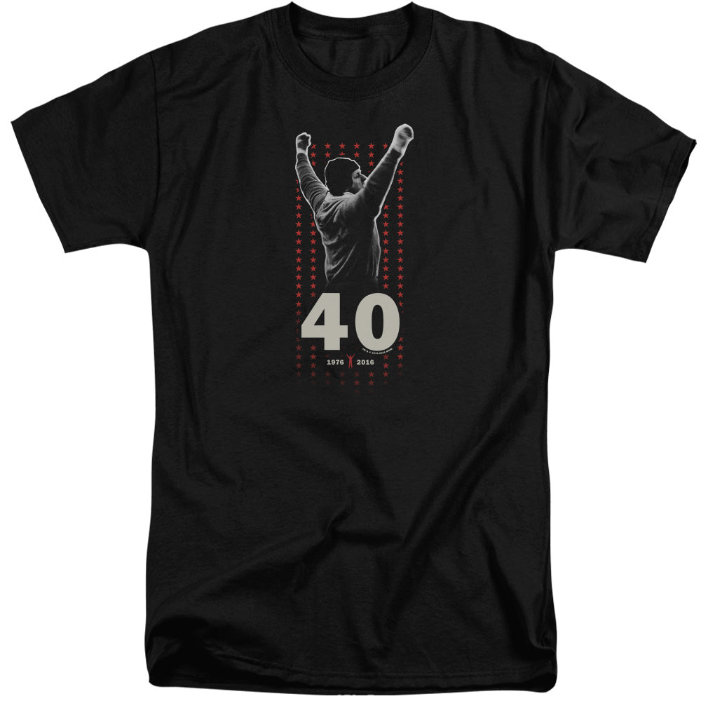 Rocky Stars Mens Tall T Shirt Black Officially Licensed