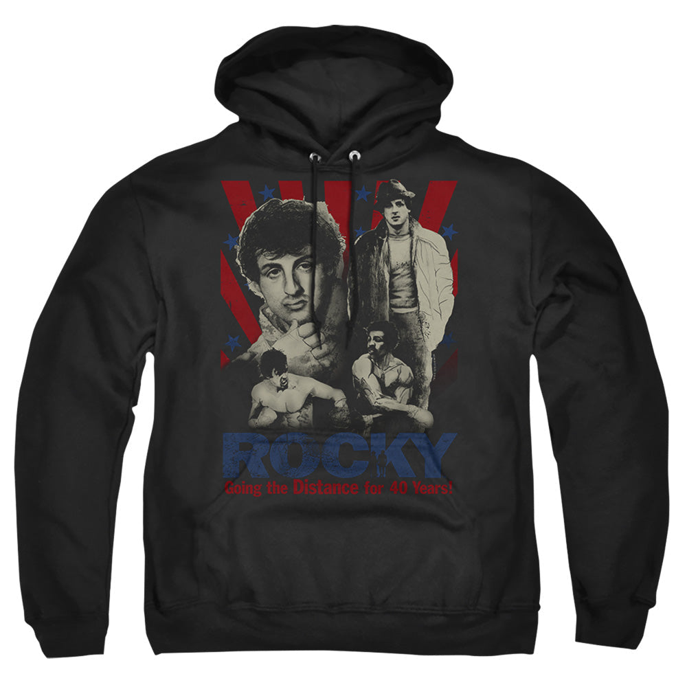 Rocky Going The Distance Mens Hoodie Black Officially Licensed