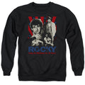 Rocky Going The Distance Mens Crewneck Sweatshirt Black Officially Licensed