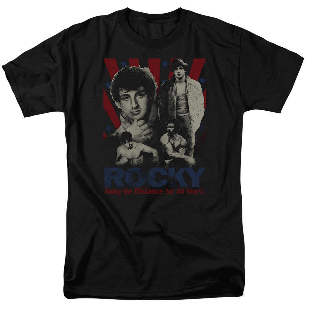 Rocky Going The Distance Mens T Shirt Black Officially Licensed