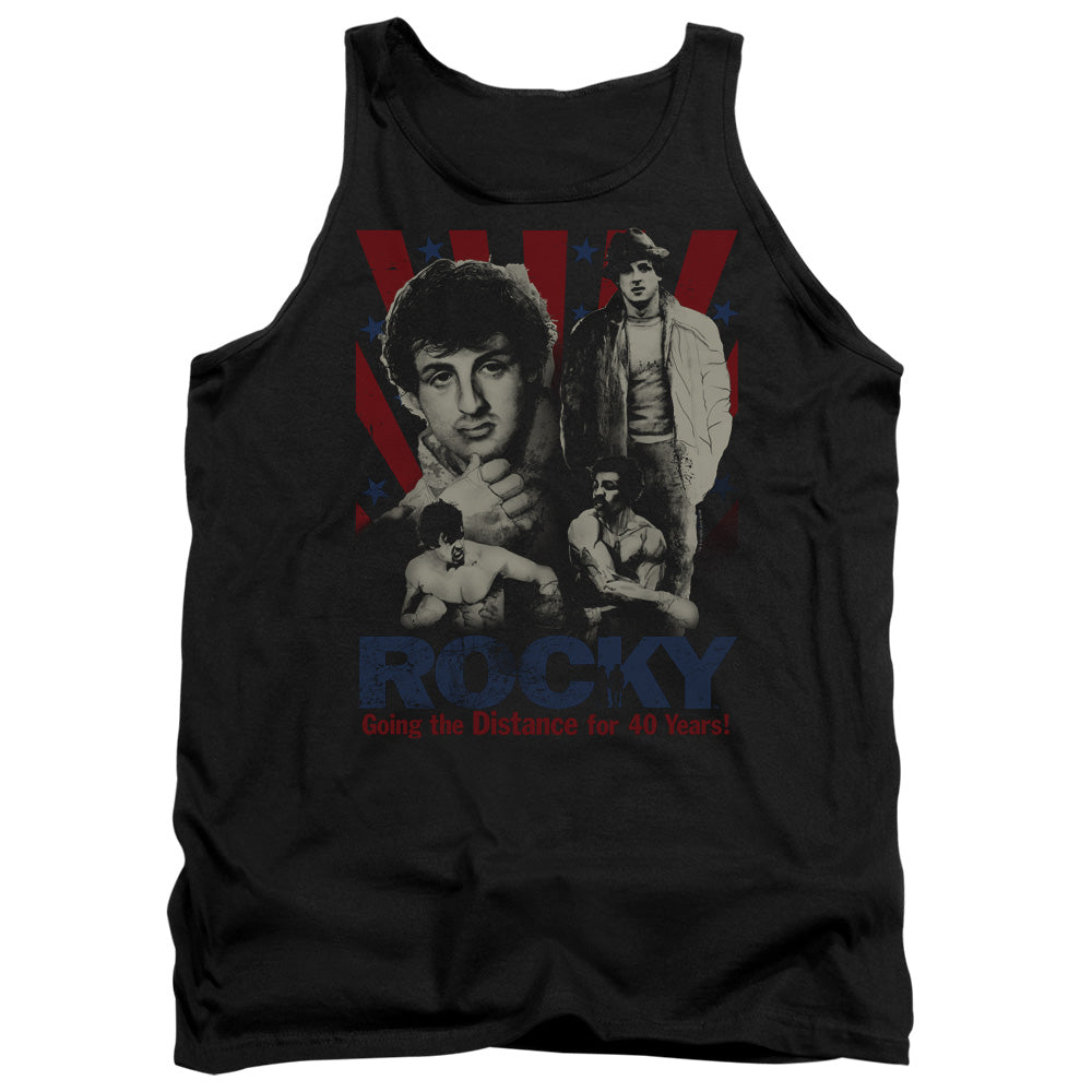 Rocky Going The Distance Mens Tank Top Shirt Black Officially Licensed