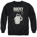 Rocky The Hero Mens Crewneck Sweatshirt Black Officially Licensed