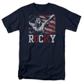 Rocky Flag Champion Mens T Shirt Navy Blue Officially Licensed