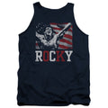 Rocky Flag Champion Mens Tank Top Shirt Navy Blue Officially Licensed