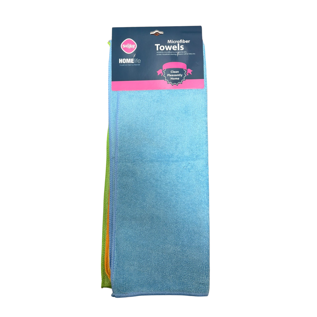 Microfiber Cleaning Towels, 3 pack