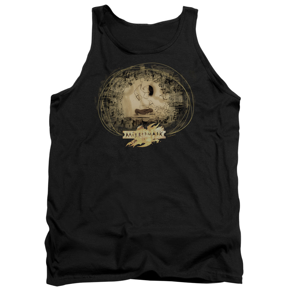 Mirrormask Sketch Mens Tank Top Shirt Black Officially Licensed