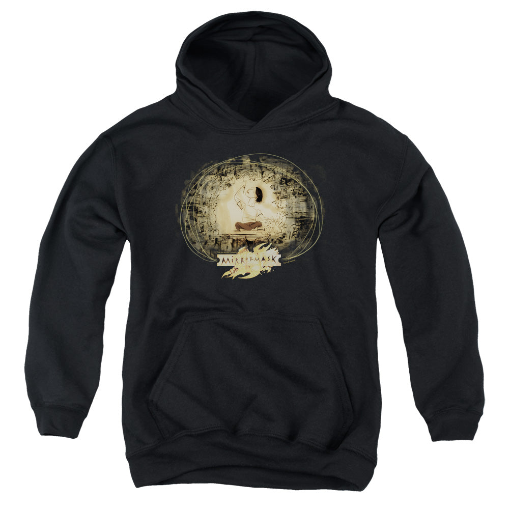 Mirrormask Sketch Kids Youth Hoodie Black Officially Licensed