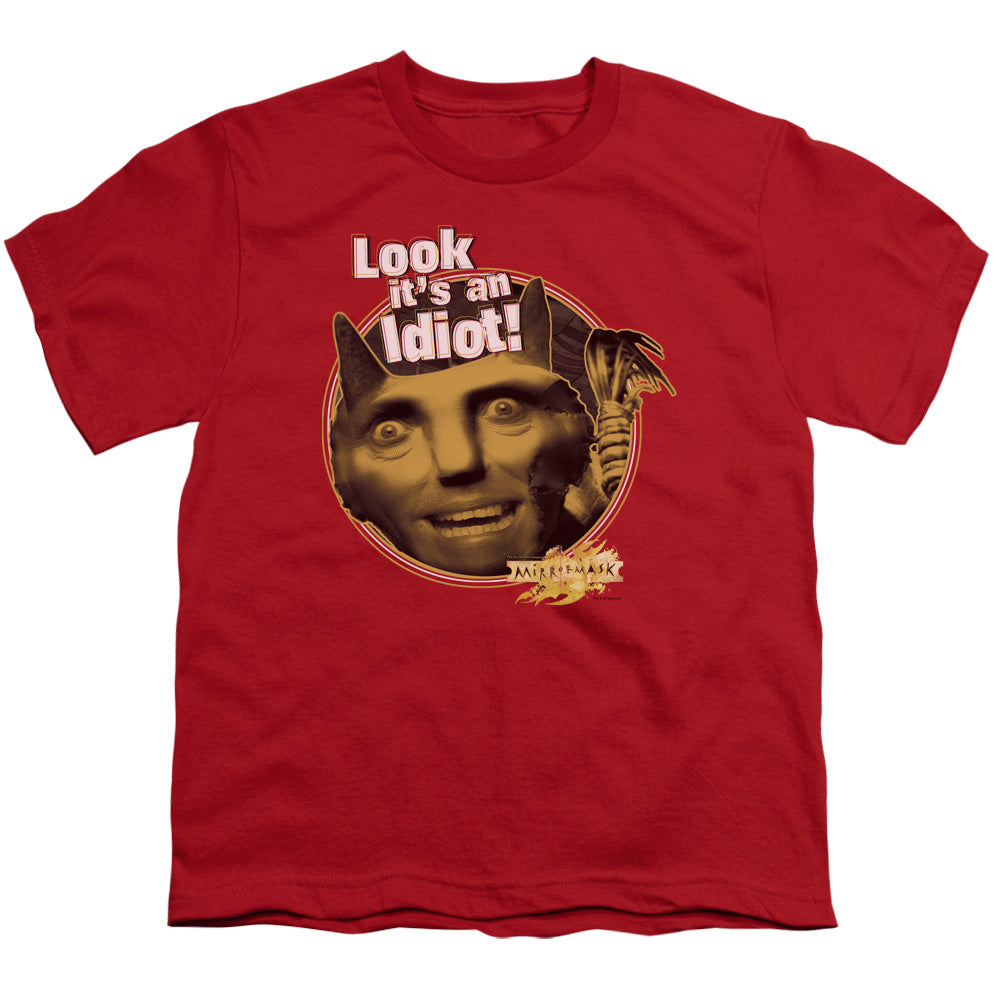 Mirrormask Riddle Me This Kids Youth T Shirt Red Officially Licensed