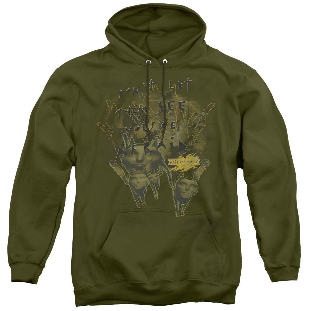 Mirrormask Dont Let Them Mens Hoodie Military Green Officially Licensed